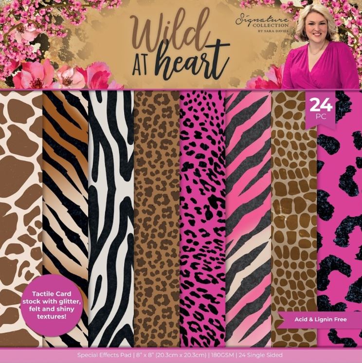 Crafters companion - Pad 8x8 Inch Special Finish Pad - Wild at Heart