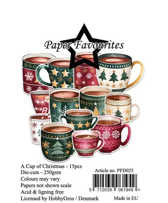 Paper Favourites - Die cuts - A Cup of Christmas PFD025