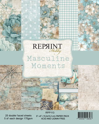Reprint - Paperpack 6x6 - Masculine Moments collection