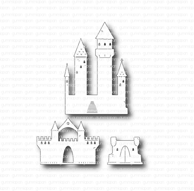 Gummiapan - Dies - Slott  D210509
