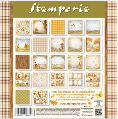 Stamperia - Paper Pad 8x8 - Whispering Woods singel face