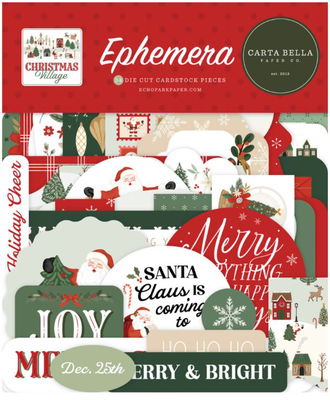 Carta Bella - Ephemera - Christmas Village Ephemera CBCV458024