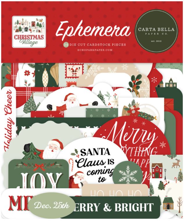 Carta Bella - Ephemera - Christmas Village Ephemera CBCV458024