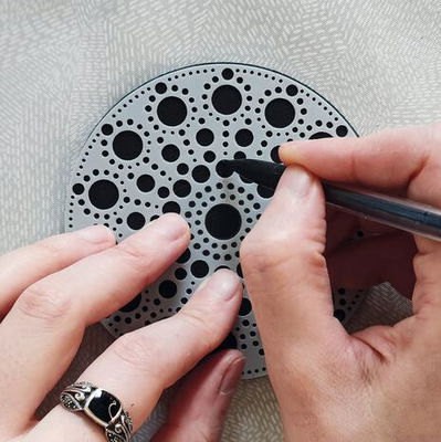 Aladine - Dot Painting Set 8 Shapes 10cm 85496