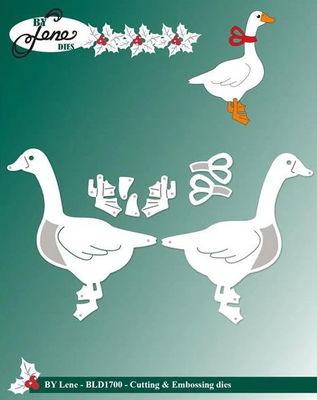 By Lene - Cutting & Embossing Die - Large Christmas Duck BLD1700