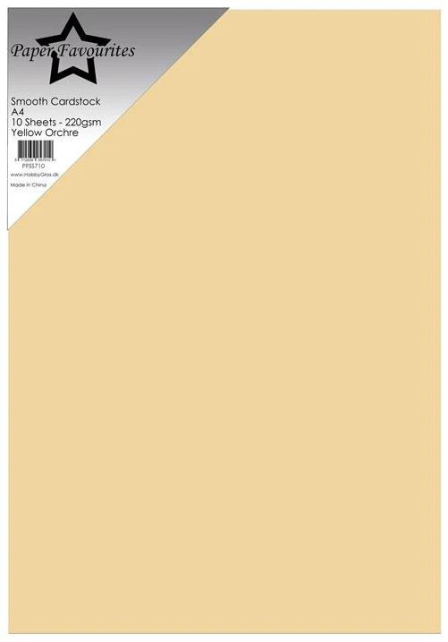 Paper Favourites - Smooth Cardstock - Yellow Orchre  PFSS710