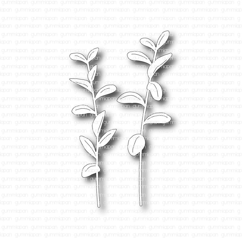 Gummiapan - Dies - Lingonkvistar  D210612