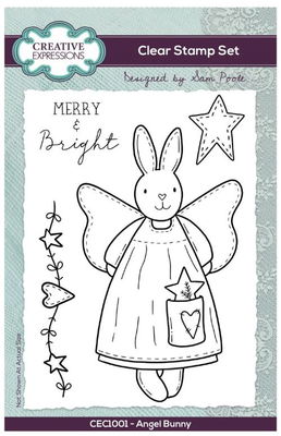 Creative Expressions - Clear Stamp - Angel Bunny CEC1001