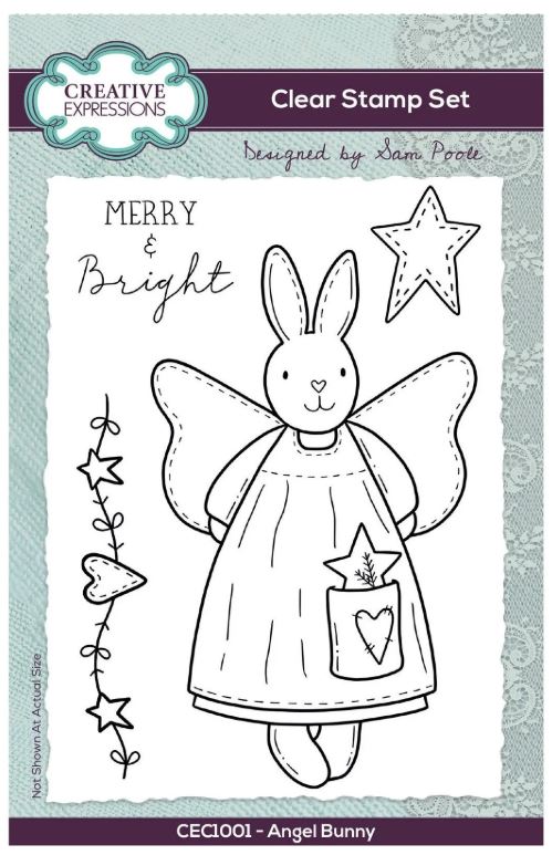 Creative Expressions - Clear Stamp - Angel Bunny CEC1001