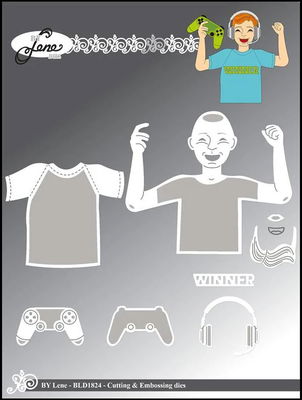 By Lene - Cutting & Embossing Die - Gamer  BLD1824