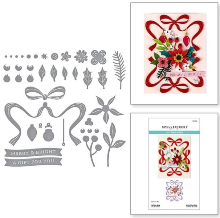Spellbinders - Etched Dies - Merry Moments Gifting Bow S4-1468