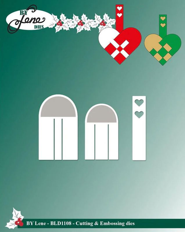 By Lene - Cutting & Embossing Die - Woven Heart  BLD1108