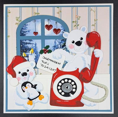 By Lene - Cutting & Embossing Die - Retro Phone  BLD1803