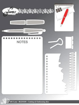 By Lene - Cutting & Embossing Die - Notepad  BLD1830