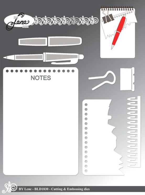 By Lene - Cutting & Embossing Die - Notepad  BLD1830