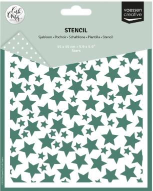Vaessen Creative - stencil - Stars 5.9x5.9in