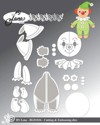 By Lene - Cutting & Embossing Die - Clown  BLD1836