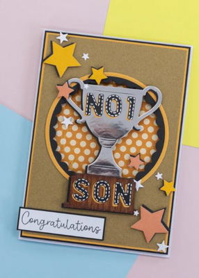 Crafters companion - metal die - Celebrate Good Times Trophy TROP
