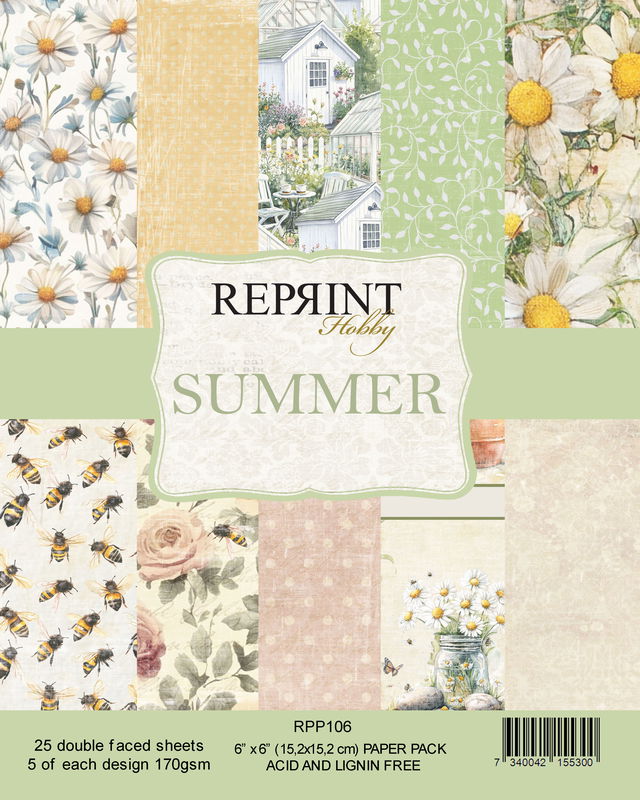 Reprint - Paperpack 6x6 - Summer collection