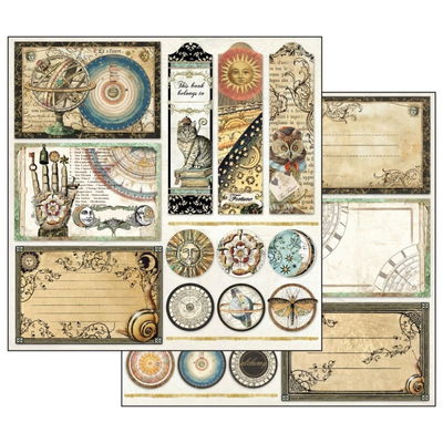 Stamperia Paper Pad 12x12 - Alchemy 10 sheets