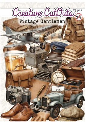Creatief Art - Die-Cuts - Vintage Gentlemen CutOuts 23pcs 008