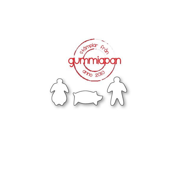 Gummiapan - Dies - Pepparkakor  D180942