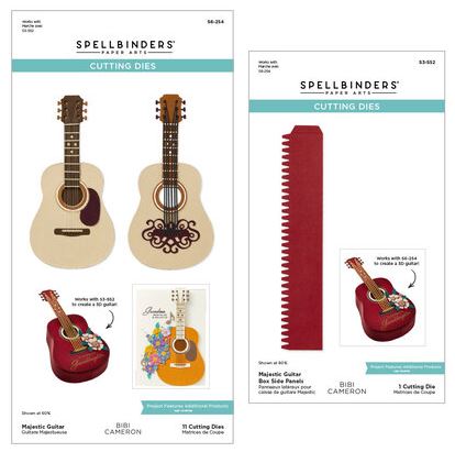 Spellbinders - Etched Dies - Majestic Guitar Box Creator BD-0978