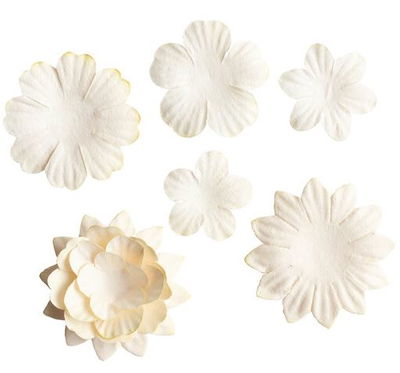Studio Light - Paper Flowers  - Cream 25pcs  SL-CO-FLOW14