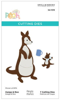 Spellbinders - Etched Dies - Classic Pooh Baby Kanga & Roo Characters S4-1519