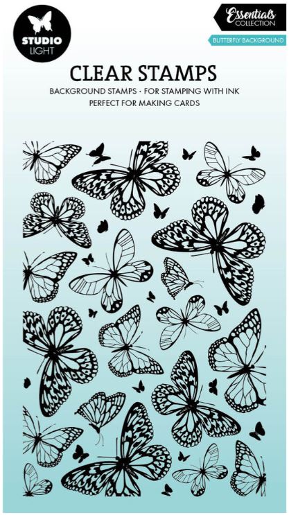 Studio Light - Clear Stamps - Butterfly Background STAMP919