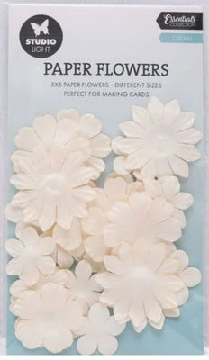 Studio Light - Paper Flowers  - Cream 25pcs  SL-CO-FLOW14