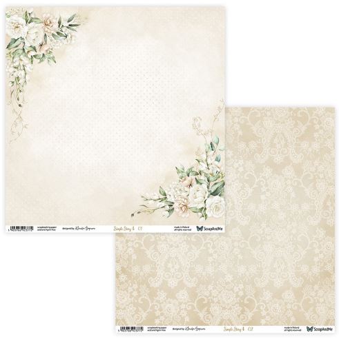 ScrapAndMe - 30x30 papper - Simple Story 4  01/02