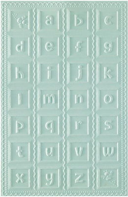 Spellbinders - Embossing folder - Classic Pooh  Baby blocks  E3D-164