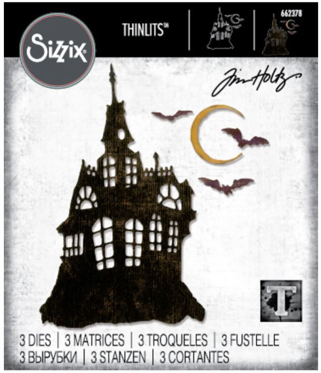 Sizzix - Thinlits Die Set -  Haunted House (3pcs)  662378 Tim Holtz