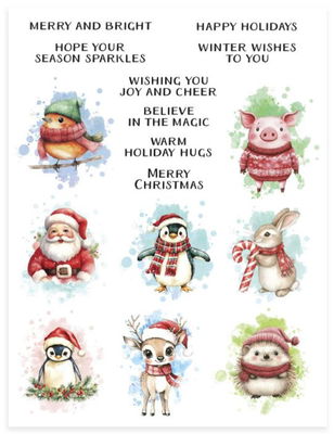 Spellbinders - Rub-On Sheets - Holiday Magic Holiday Magic SCSR-003