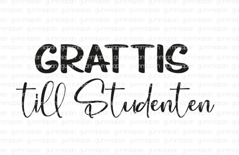 Gummiapan - Stämplar - Grattis till Studenten  25040104