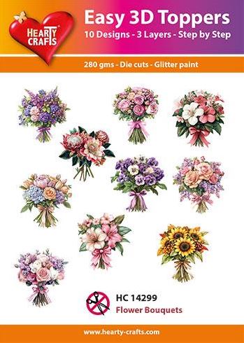 Easy 3d toppers - Flower Bouquets  HC14299
