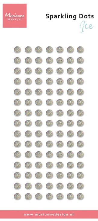 Marianne D - Decoration Enamel dots - Sparkling Dots Ice PL4540