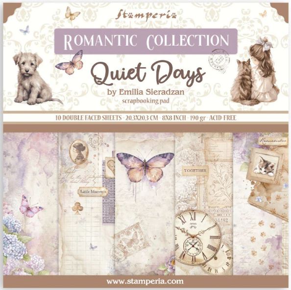 Stamperia - Paper Pad 8x8 - Quiet Days