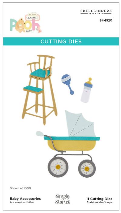 Spellbinders - Etched Dies - Classic Pooh  Baby Accessories  S4-1520