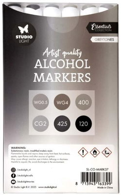 Studio Light  - Alcohol Markers Greytones  SL-CO-MARK37