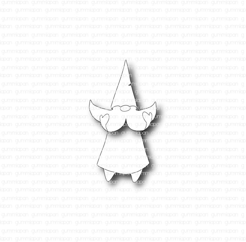 Gummiapan - Dies - Liten Gnome håller i skägget D210870