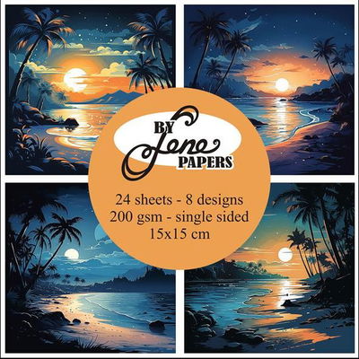 By Lene - Paper pad 15x15 - Fantastic Beach  BLP066