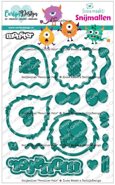 CarlijnDesign - Cutting & Embossing Die - Peculiar Pals CDSN-0328 CarlijnDesign - Cutting & Embossing Die - Peculiar Pals CDSN-0328