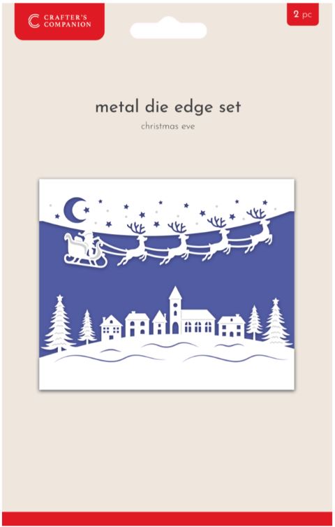 Crafters companion - metal dies - Christmas Top & Bottom Edge Christmas Eve XEV Crafters companion - metal dies - Christmas Top & Bottom Edge Christmas Eve XEV