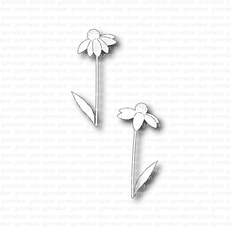 Gummiapan - Dies - Små Rudbeckior  D210429