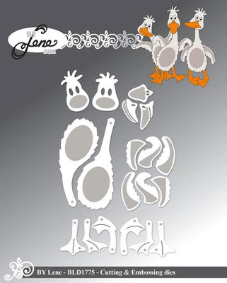By Lene - Cutting & Embossing Die - Ducks BLD1775