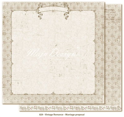 Maja Design - Vintage Romance - Marriage proposal