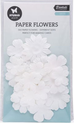 Studio Light - Paper Flowers  - White 25pcs  SL-CO-FLOW13