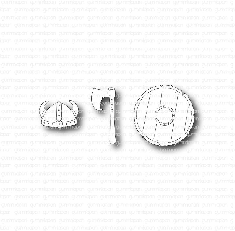 Gummiapan - Dies -  Vikingset D210871